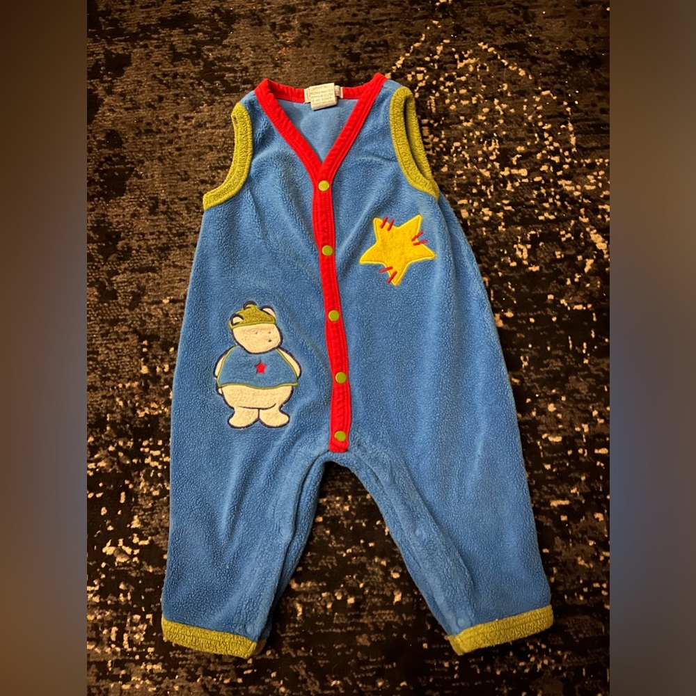Vintage Honey Pot button up onesie